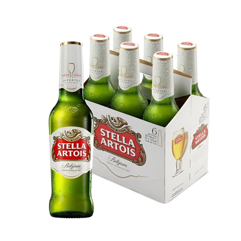 Imagen de Stella Artois pack 6 Und. 330cc