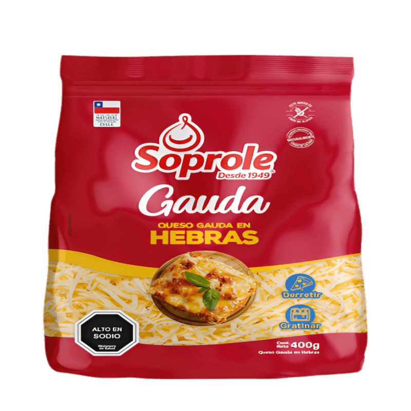 Imagen de Queso Gauda Soprole en Hebras 400gr