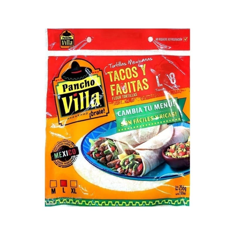 Imagen de Taco y Fajita L pancho Villa 8Tortilla