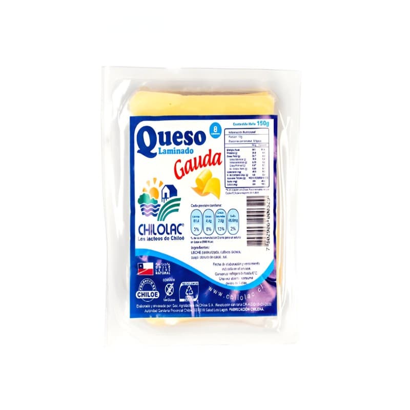 Imagen de Queso Chilolac Laminado Gauda 150gr