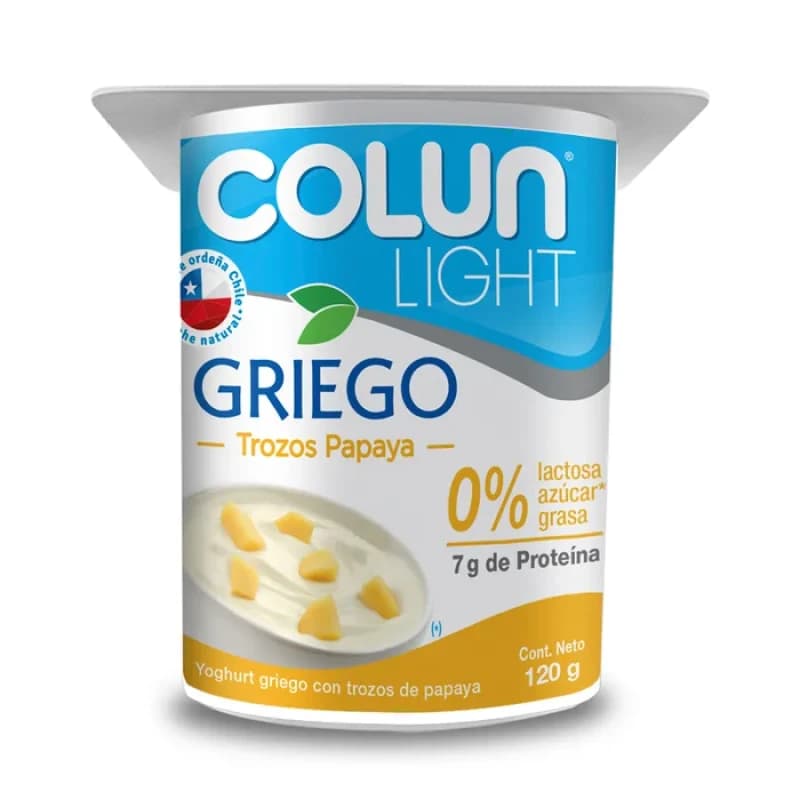 Imagen de Yoghurt Griego Papaya Colun 0% Lac 120g