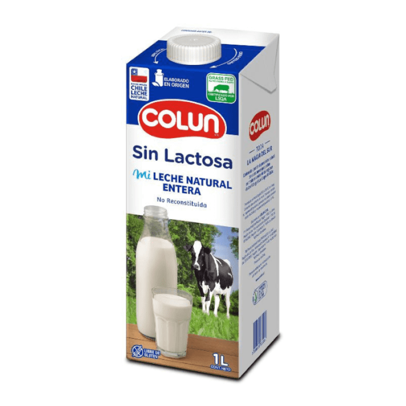Imagen de Leche Entera Colun S/Lact. 1Lt.