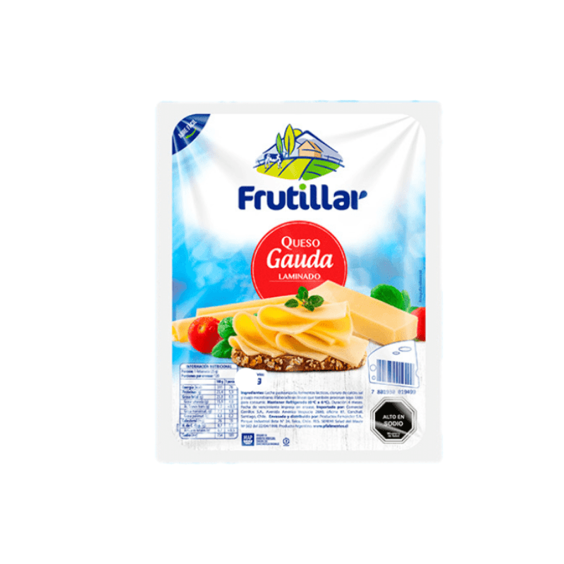 Imagen de Queso Gauda Laminado Frutillar 500g