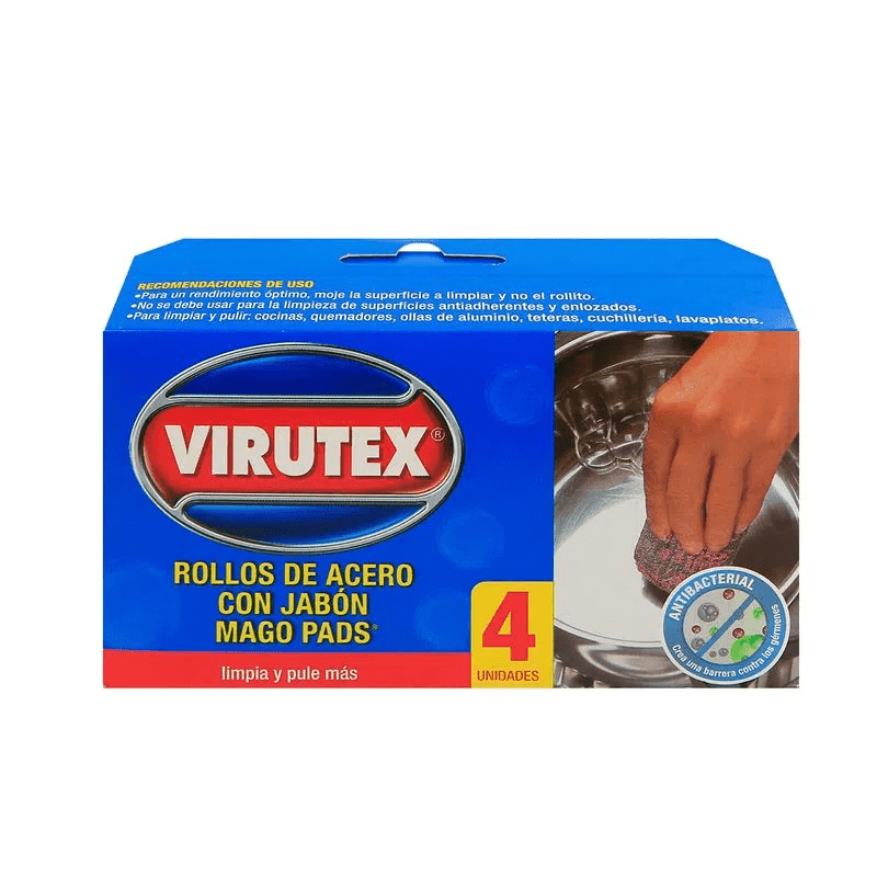 Imagen de Virutex Rollos de Acero con Jabon 4und