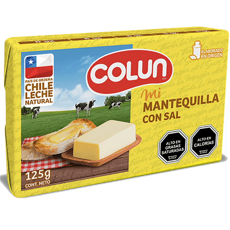 Imagen de Mantequilla Colun con Sal 125gr.