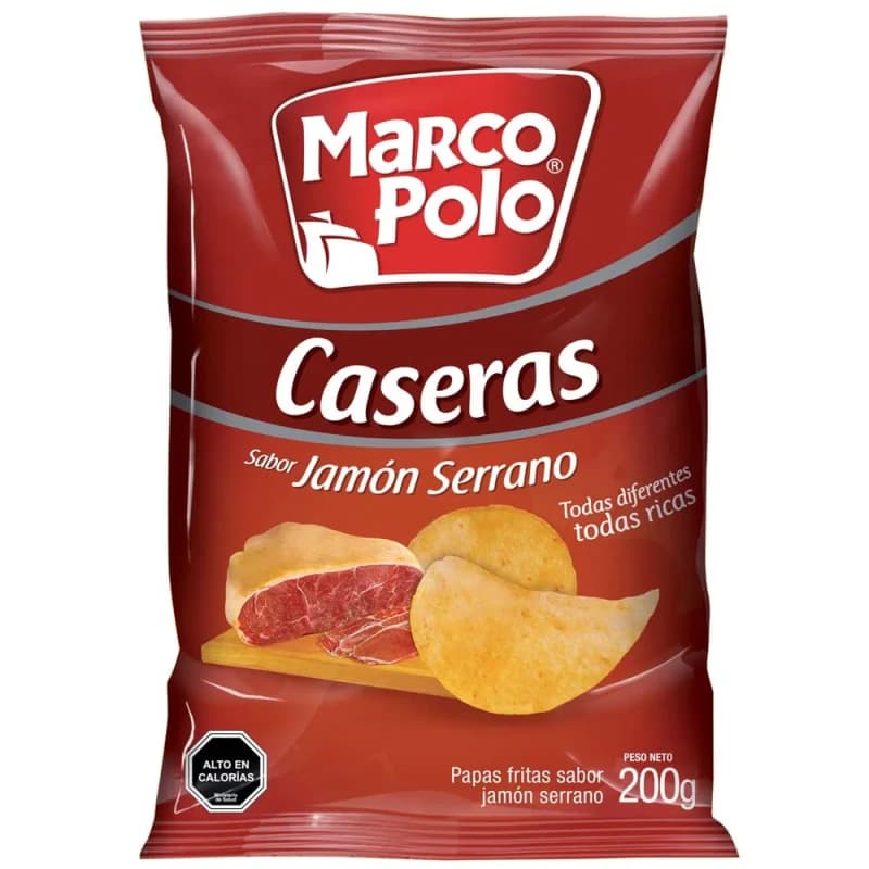 Imagen de Papas MPolo Jamón Serrano 200g